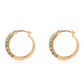 Goldplattierte Silberohrringe mit blauem Diamant