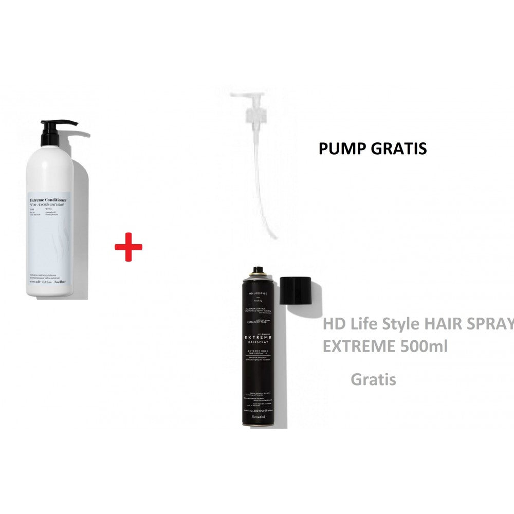 Back Bar Extreme Haarspülung N°06 + Hd Life Style Haarspray Extreme 500ml als Geschenk
