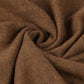 Scarf with Real Fur Pom Pom, 60 cm x 170 cm, Brown, 100% Viscose, Real Fur Pom Pom