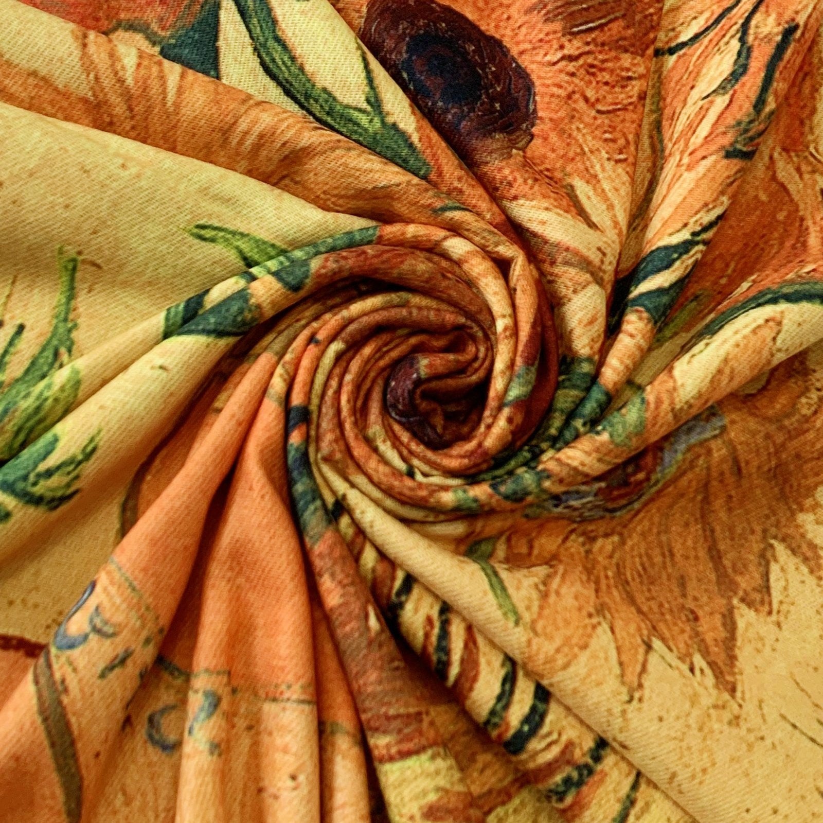 Wool Scarf, 70 cm x 180 cm, Van Gogh - Sunflowers, 60% Wool 40% Acrylic 2 
