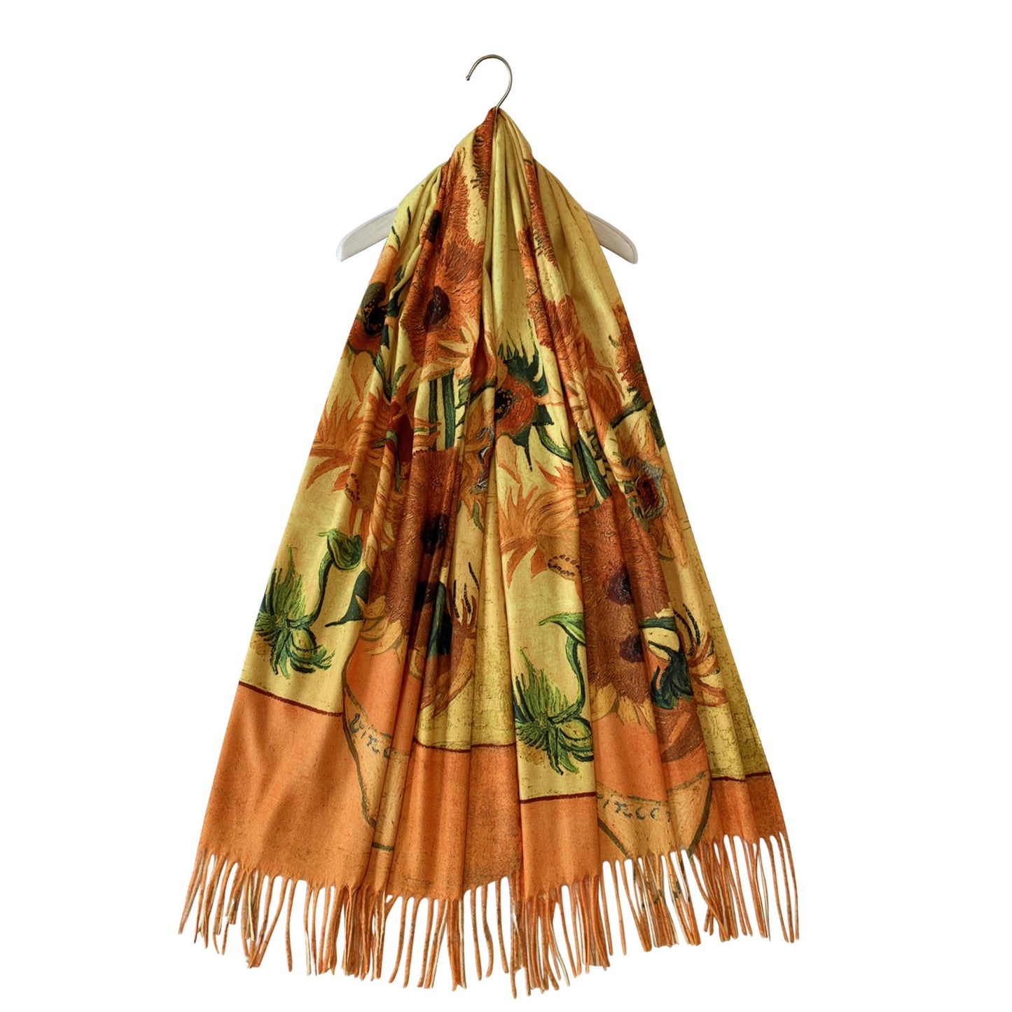 Wool Scarf, 70 cm x 180 cm, Van Gogh - Sunflowers, 60% Wool 40% Acrylic