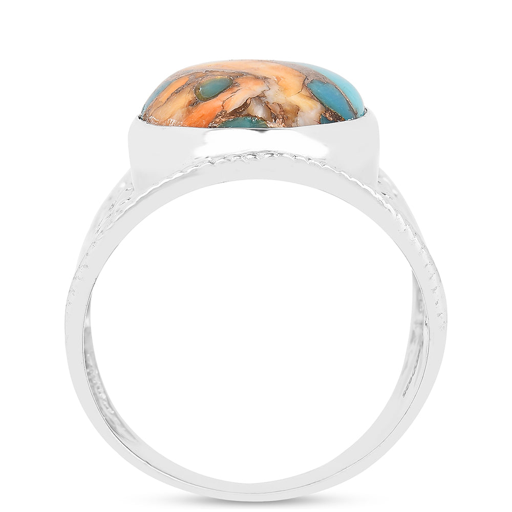 Silberring mit Austerntürkis