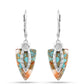 Silberohrringe mit Austerntürkis