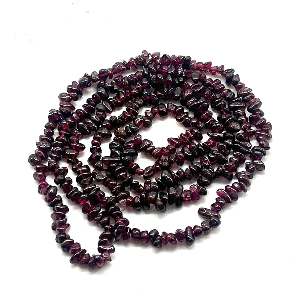 künstlicher Perle Halskette mit rotem Granat 1 
