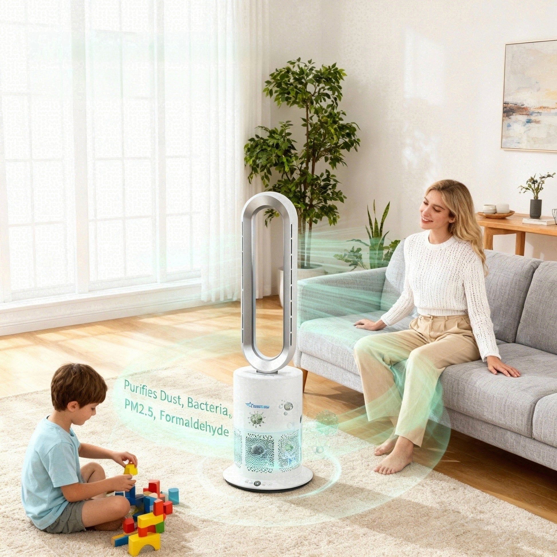 TurboAirStar Luftreiniger, Kühl- und Heizungsventilator 15 