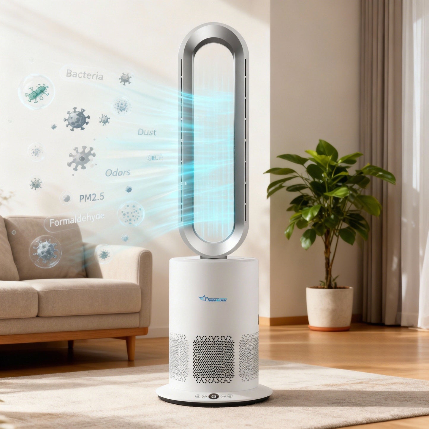 TurboAirStar Luftreiniger, Kühl- und Heizungsventilator