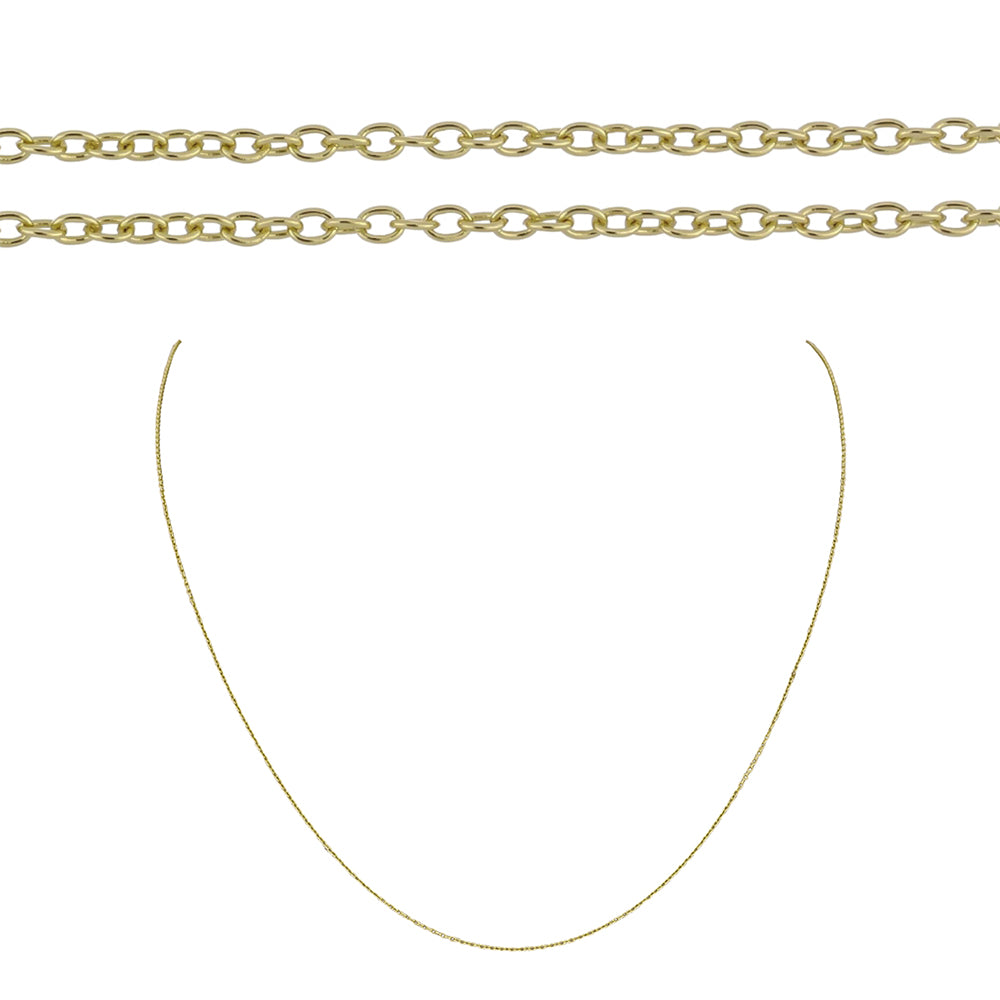 Goldplattierte Silberhalskette 1 