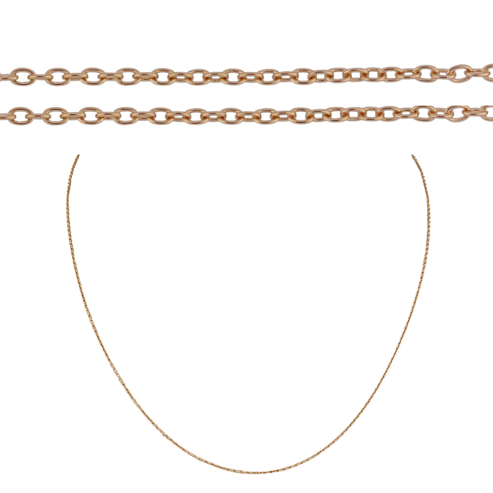 Goldplattierte Silberhalskette 1 