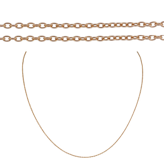 Goldplattierte Silberhalskette