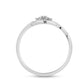 Silberring mit weißem Diamant