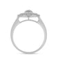 Silberring mit weißem Diamant