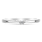 Silberring mit weißem Diamant