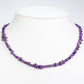 Schmuckgarnitur aus aus goldplattierter Legierung mit Amethyst