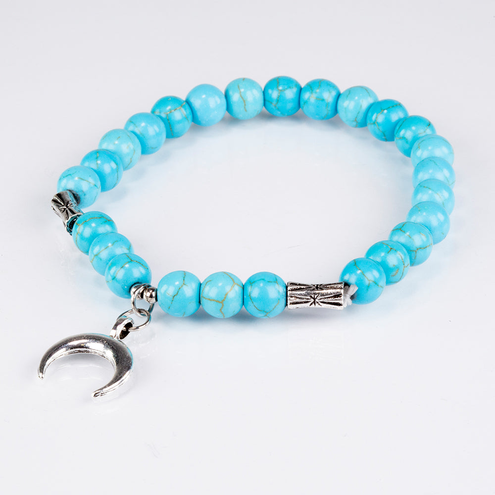 Schmuckgarnitur aus aus goldplattierter Legierung mit Türkis