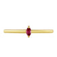 Goldplattierter Silberring mit Thai Rubin