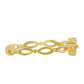Goldplattierter Silberring mit blauem Diamant