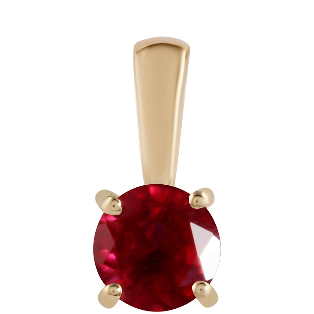 Goldanhänger mit Rubin aus Madagaskar 1 