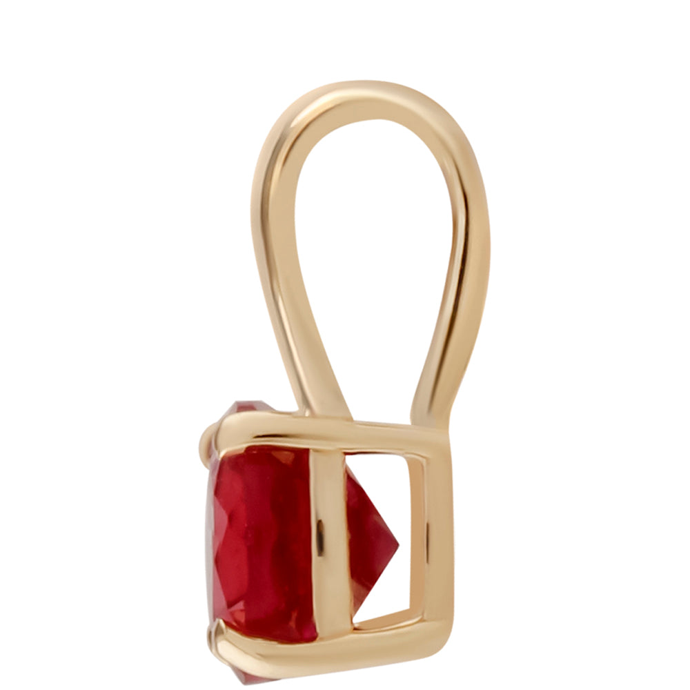 Goldanhänger mit Rubin aus Madagaskar