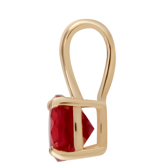 Goldanhänger mit Rubin aus Madagaskar