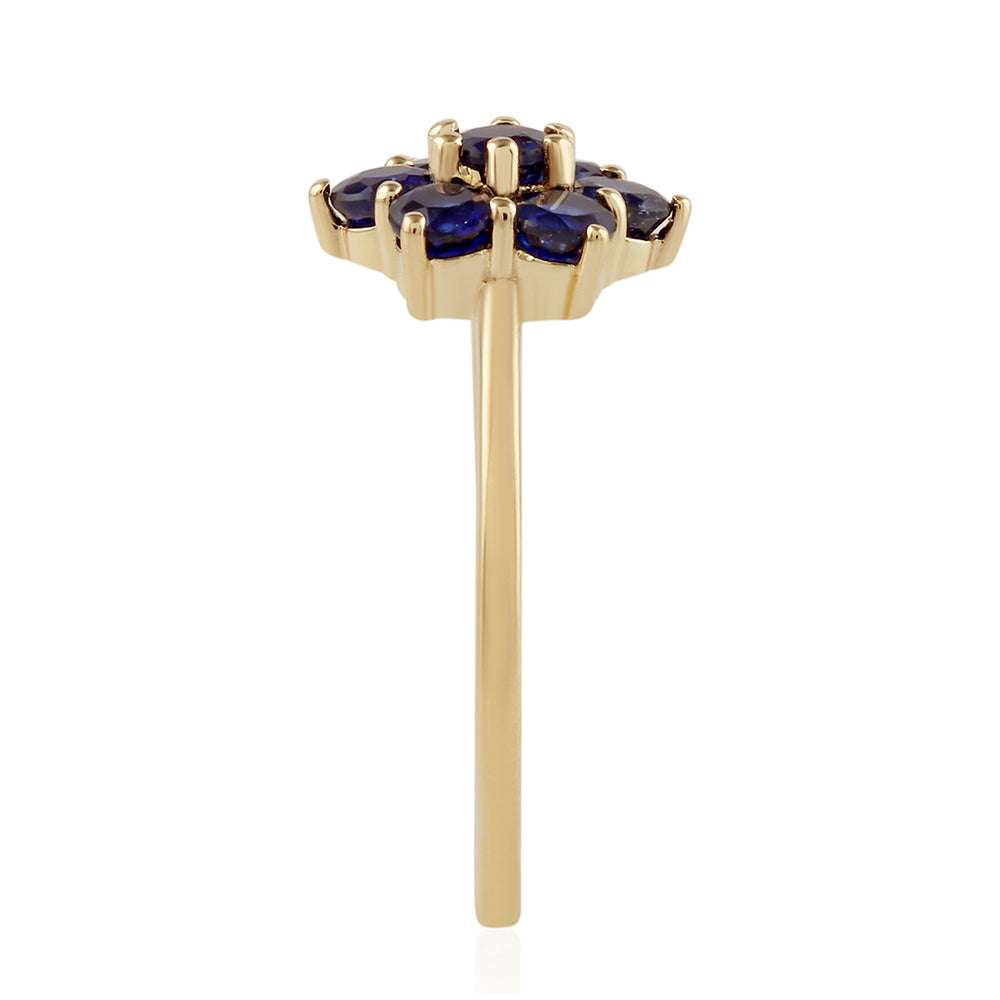 Goldring mit Thai Saphir 2 