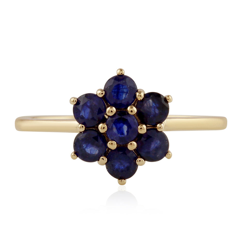Goldring mit Thai Saphir 1 