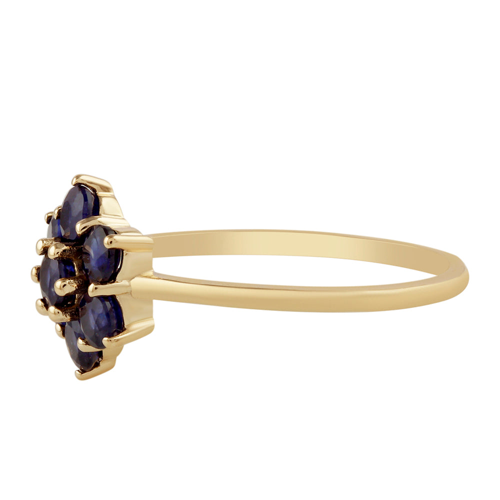 Goldring mit Thai Saphir 3 