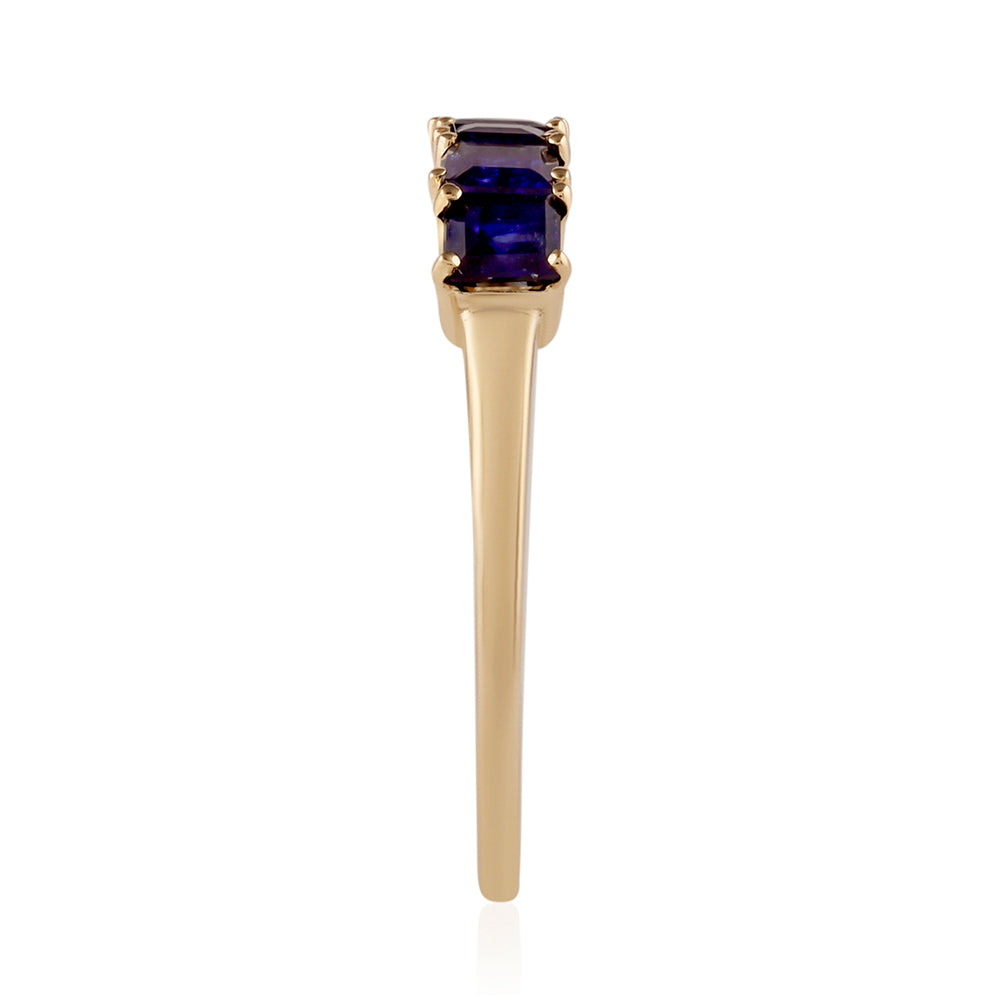 Goldring mit Thai Saphir 2 
