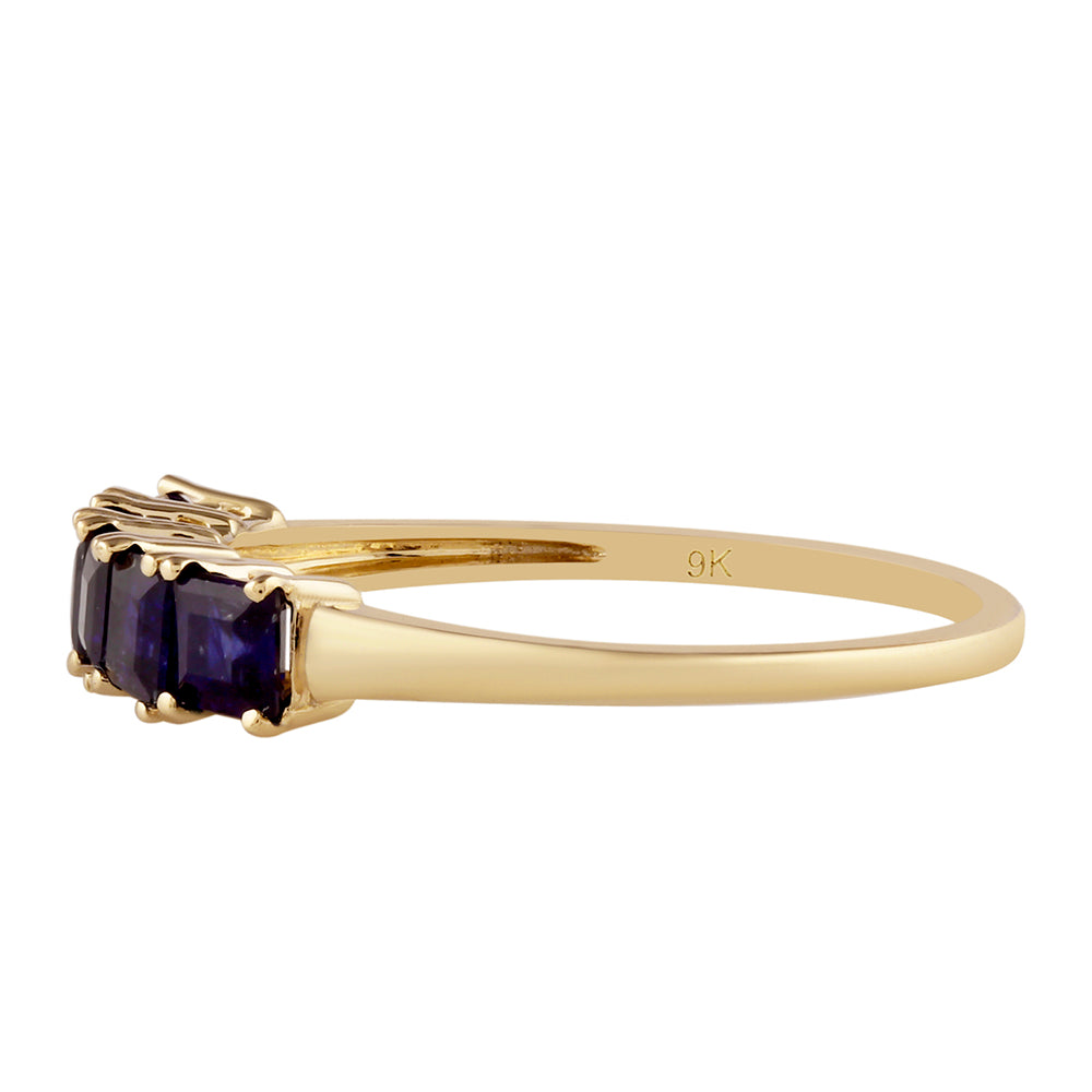 Goldring mit Thai Saphir 3 
