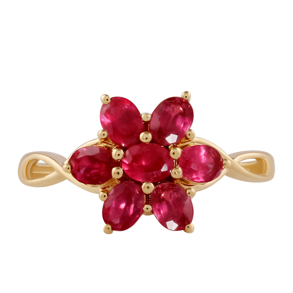 Goldring mit Rubin aus Madagaskar 1 