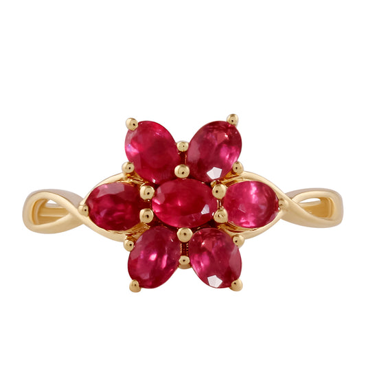 Goldring mit Rubin aus Madagaskar