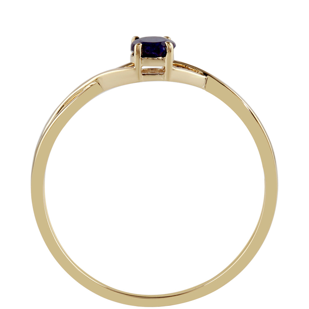 Goldring mit Thai Saphir