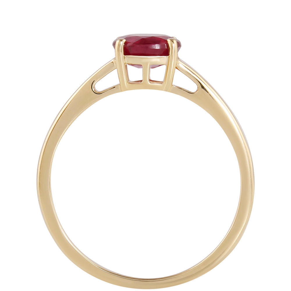 Goldring mit Rubin aus Madagaskar