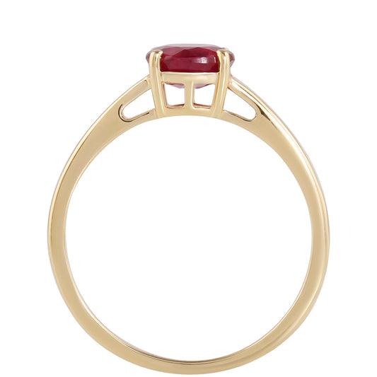 Goldring mit Rubin aus Madagaskar