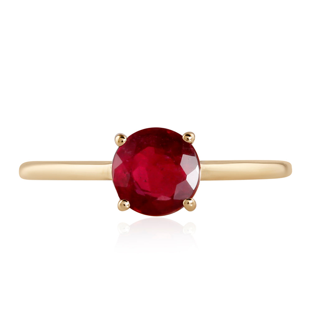 Goldring mit Rubin aus Madagaskar 1 