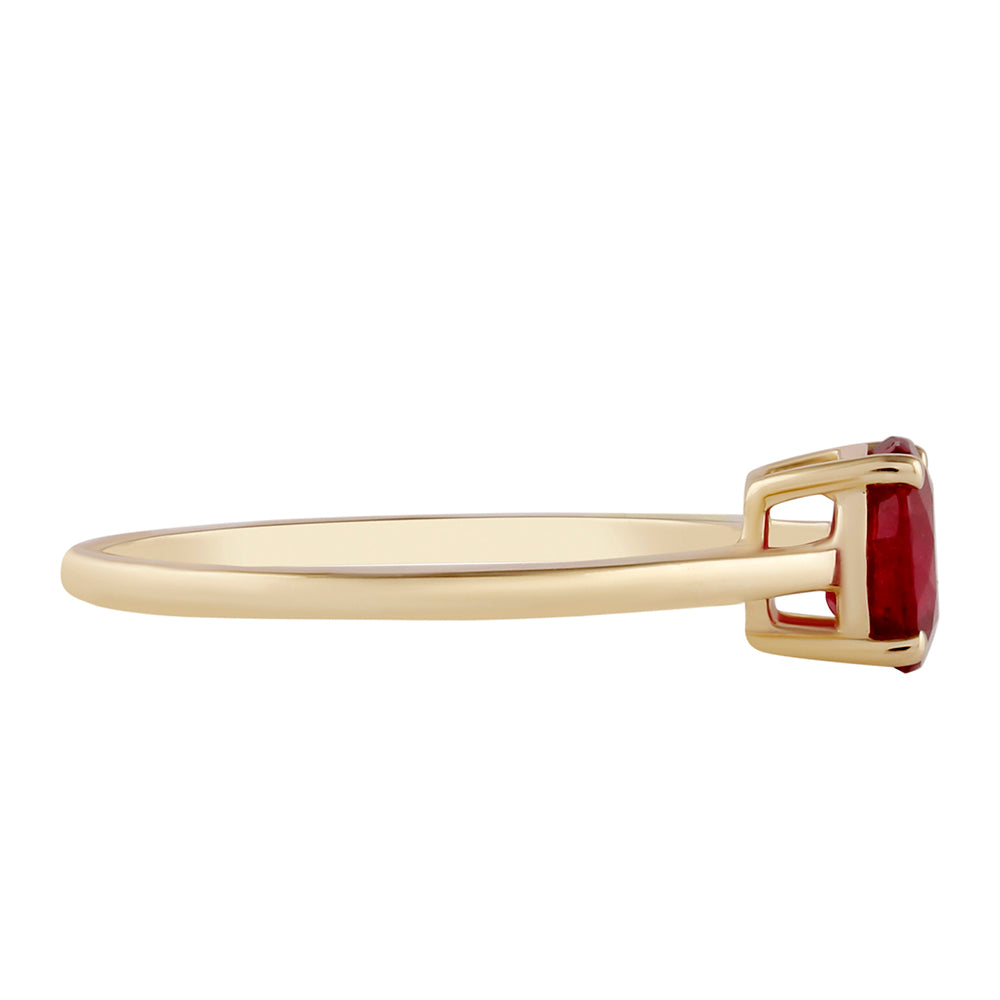 Goldring mit Rubin aus Madagaskar 3 