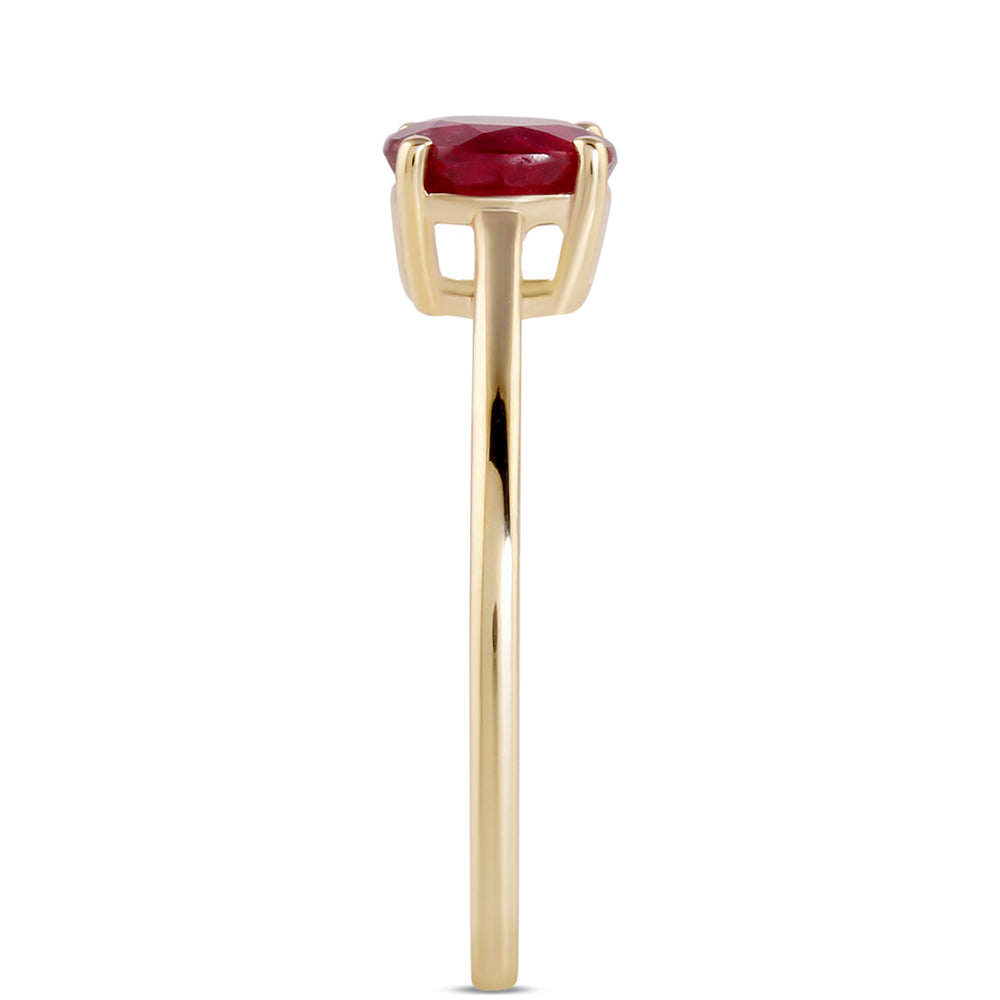 Goldring mit Rubin aus Madagaskar 4 