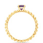 Goldplattierter Silberring mit marokkanischem Amethyst