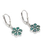 Silberohrringe mit brasilianischem Smaragd