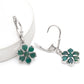 Silberohrringe mit brasilianischem Smaragd