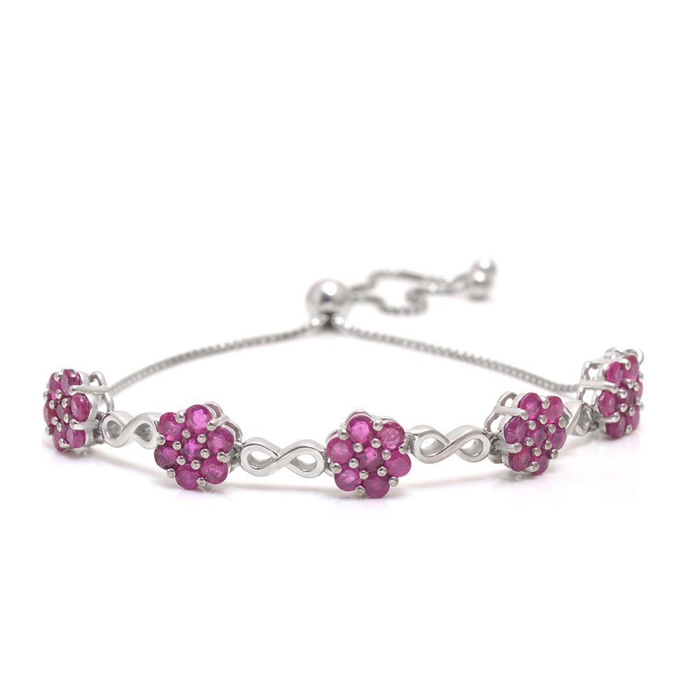 Silberarmband mit Rubin aus Madagaskar 3 