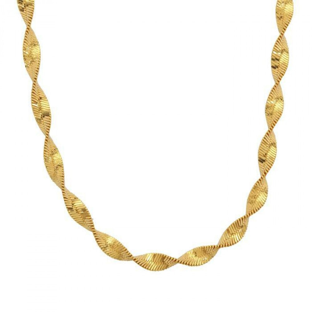 Goldplattierte Silberhalskette 1 