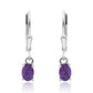 Silberohrringe mit marokkanischem Amethyst