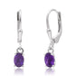 Silberohrringe mit marokkanischem Amethyst