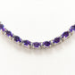 Silberhalskette mit marokkanischem Amethyst