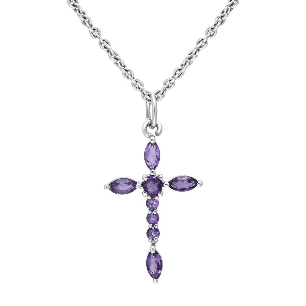 Silberanhänger mit marokkanischem Amethyst
