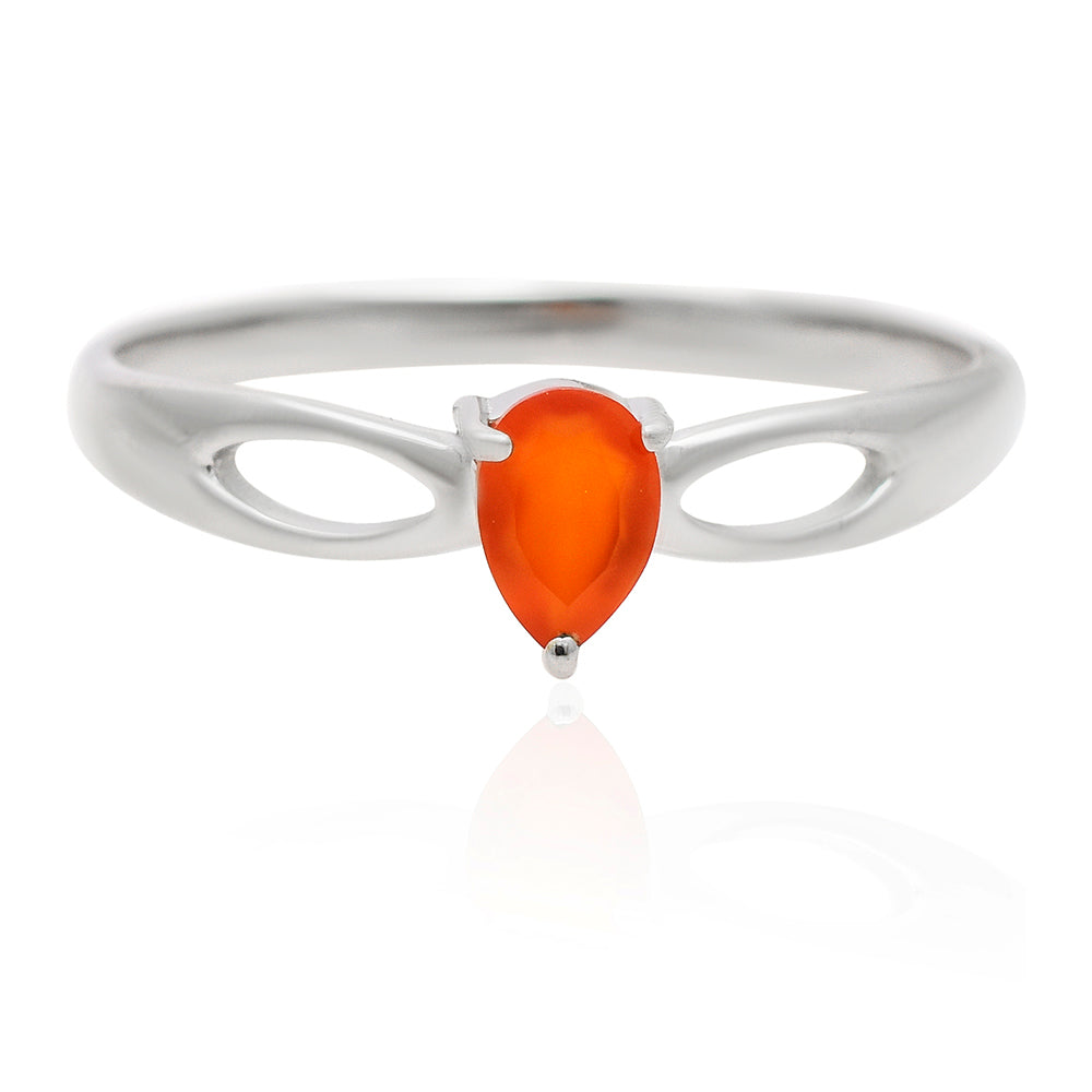 Silberring mit rotem Achat 1 