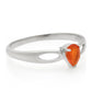Silberring mit rotem Achat