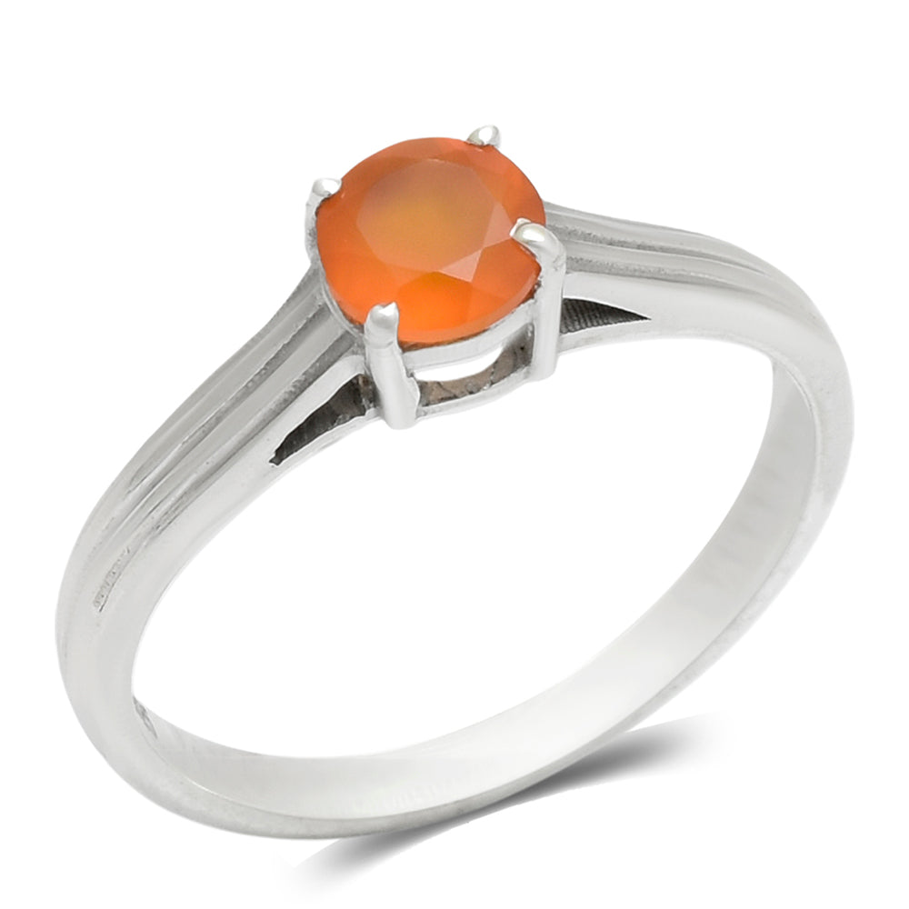 Silberring mit rotem Achat