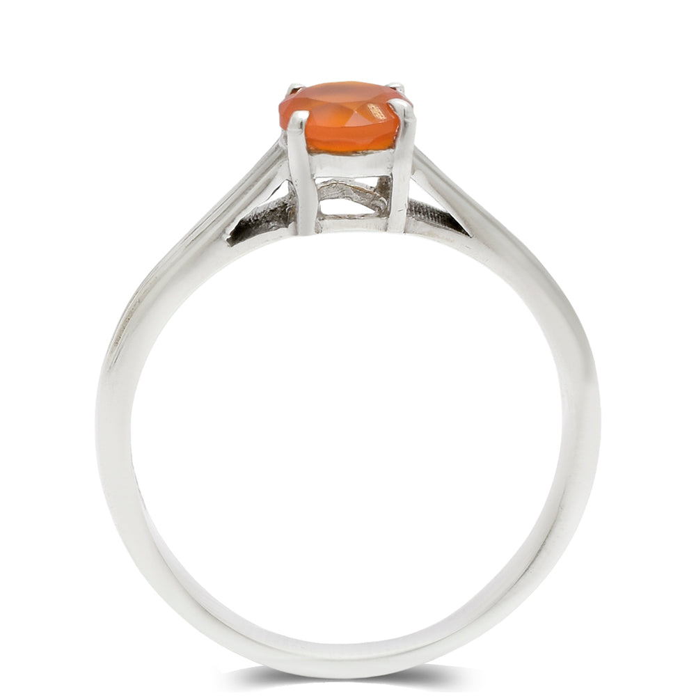 Silberring mit rotem Achat