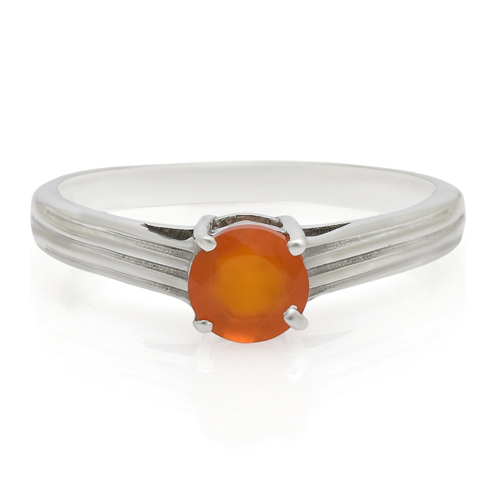 Silberring mit rotem Achat 1 